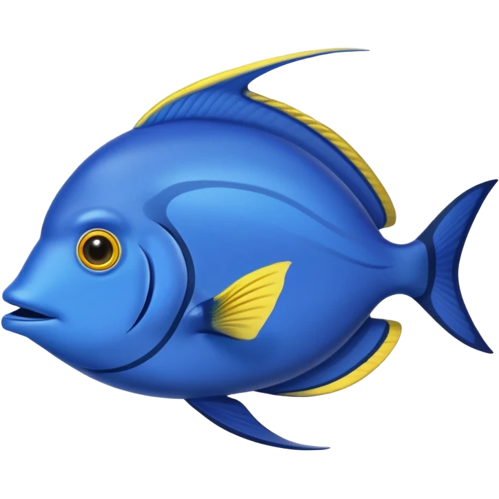 make an emoji about a blue surgeonfish emoji