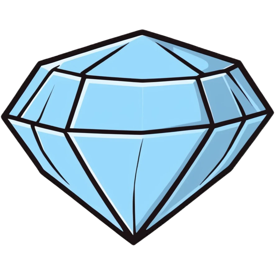 silver colored diamond emoji