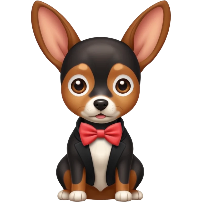 Cute Pincher dog cute theme emoji