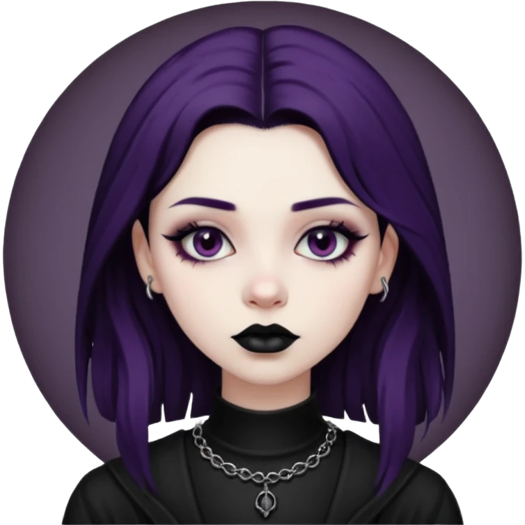 goth girl  diffrent styles emoji