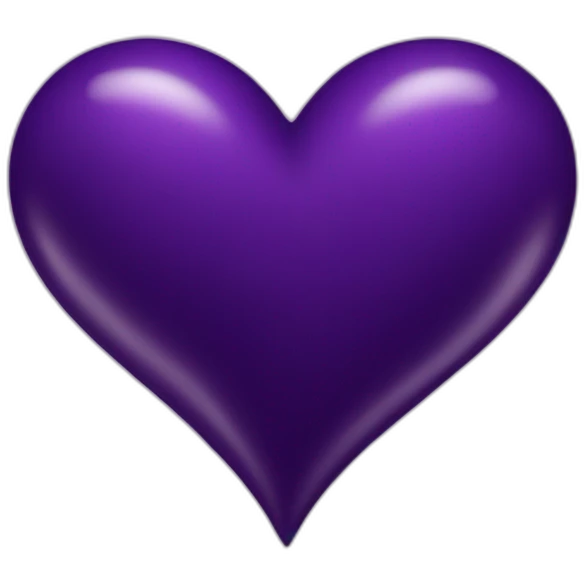 Dark Purple heart emoji