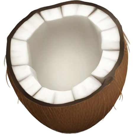 Cute coconut  emoji