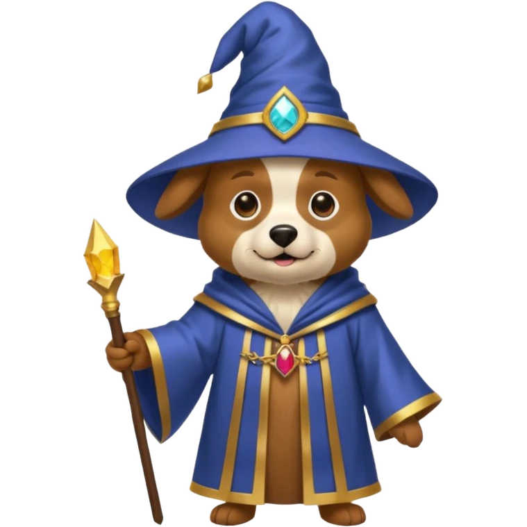 Dog wizard emoji
