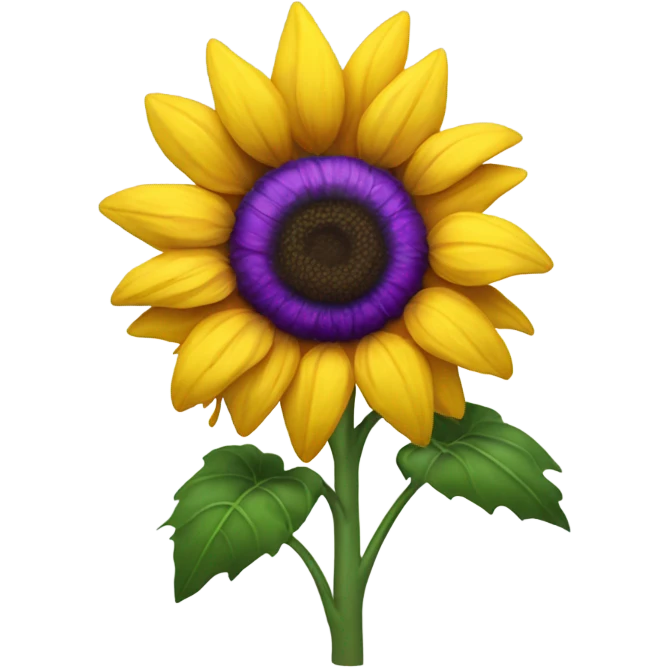 Purple sunflower emoji