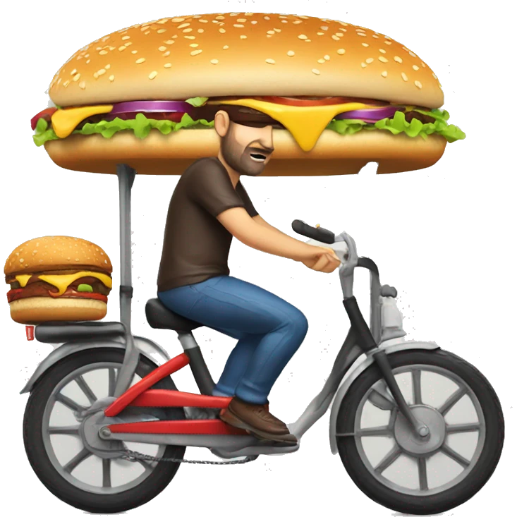 Burger bike emoji