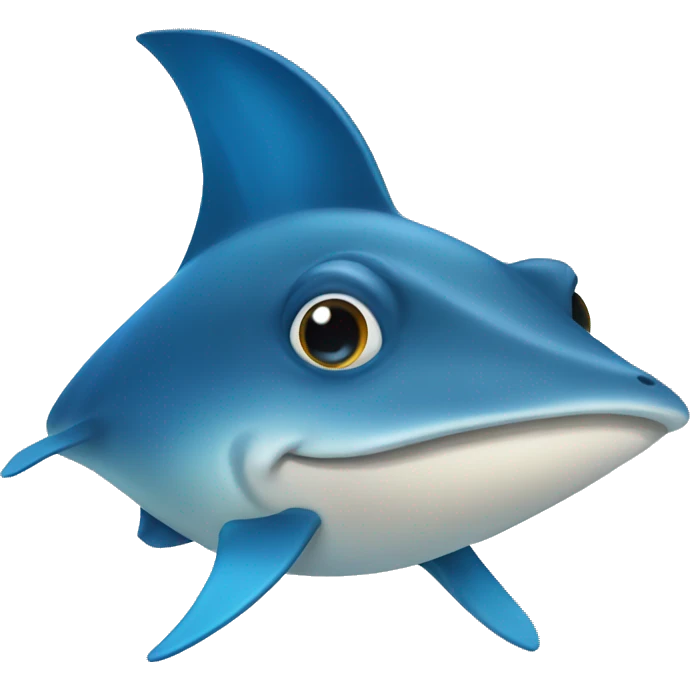 Friendly bludot ray emoji
