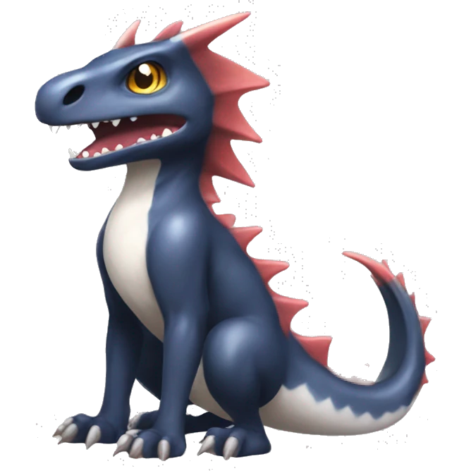 Cute Nargacuga-Fakémon full body emoji