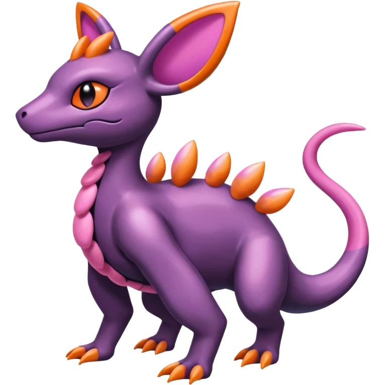 Shiny Dusknoir-Salandit-Sylveon-Fakémon-hybrid-creature (full body)  emoji