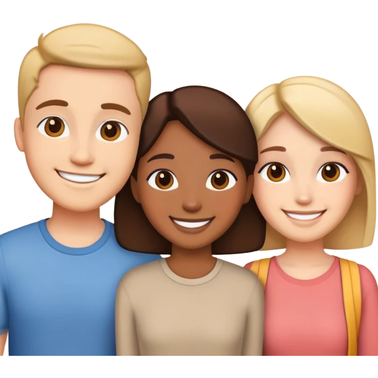Triple besties emoji