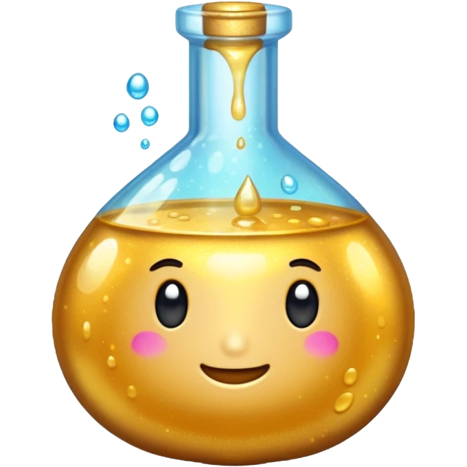 pixelated emoji of a golden potion emoji