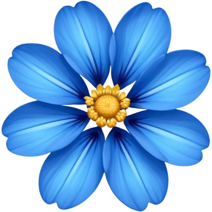 Flor azul emoji