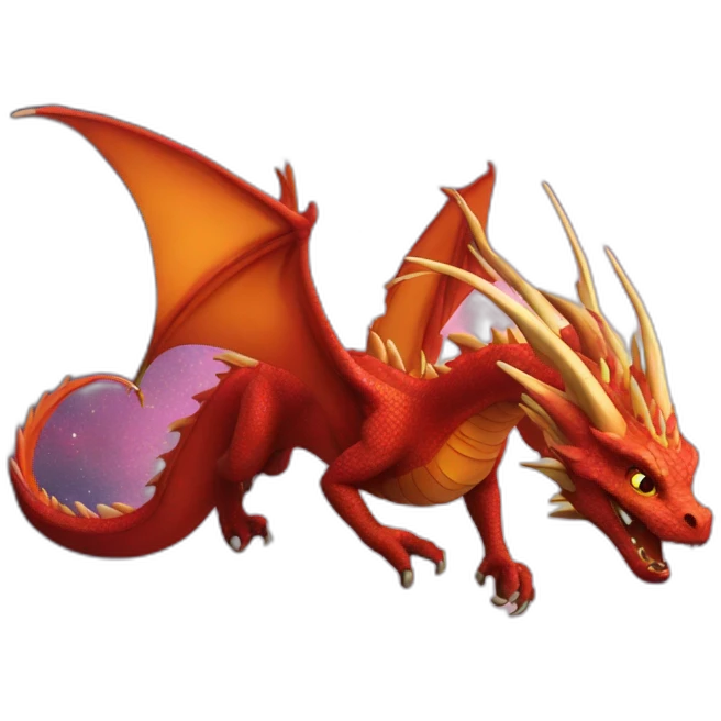 Dragon in the space emoji
