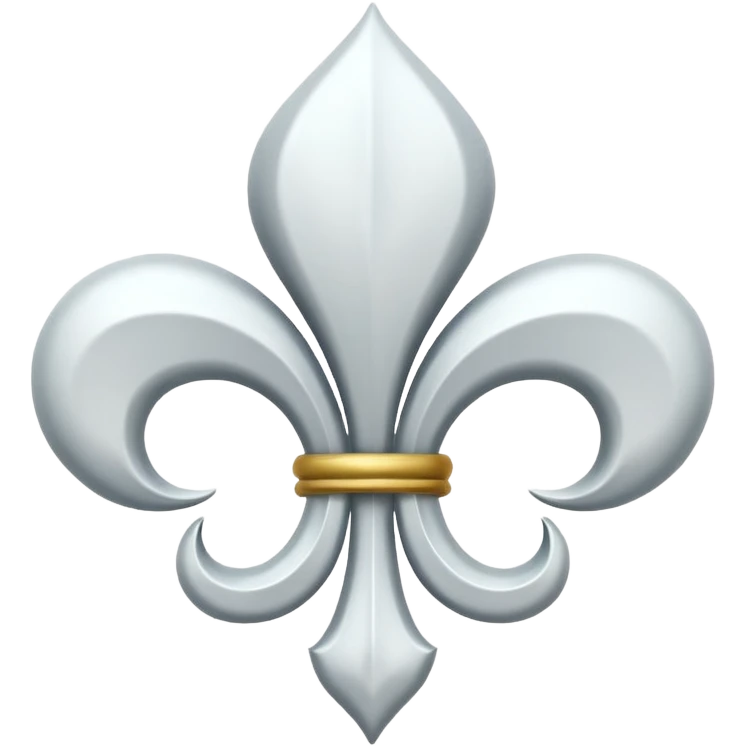 Fleur de lys blanche emoji