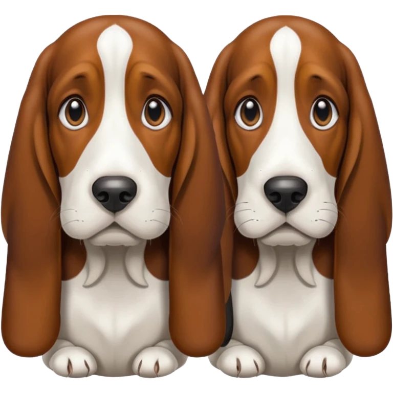 two basset hounds emoji