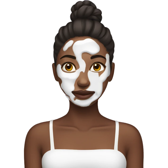 Girl doing skincare emoji
