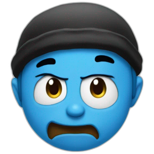 emo Smurf emoji