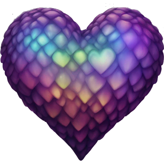 dark warm iridescent SCALE heart emoji