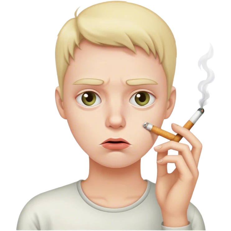 I’m sleepy and irritated but I wanna smoke and you need to hurry up emoji