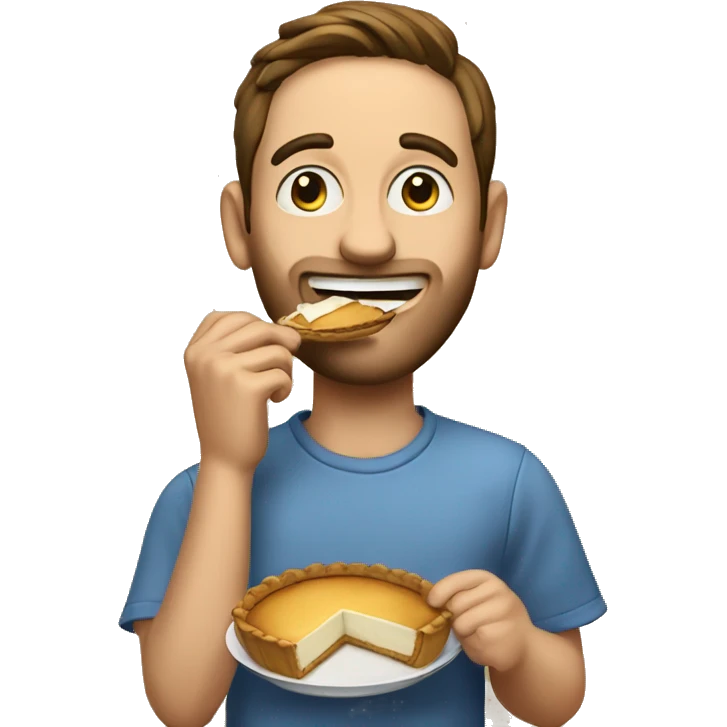 Drew starkey eating pie emoji