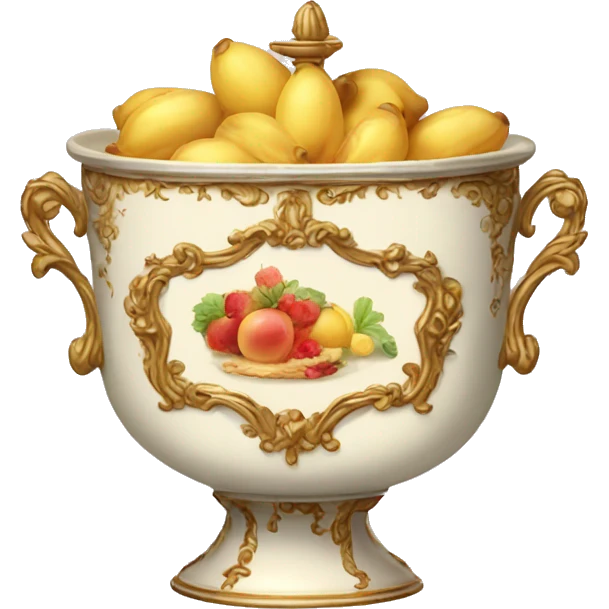 vintage rococo food emoji
