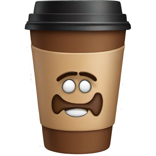 Take away coffee emoji