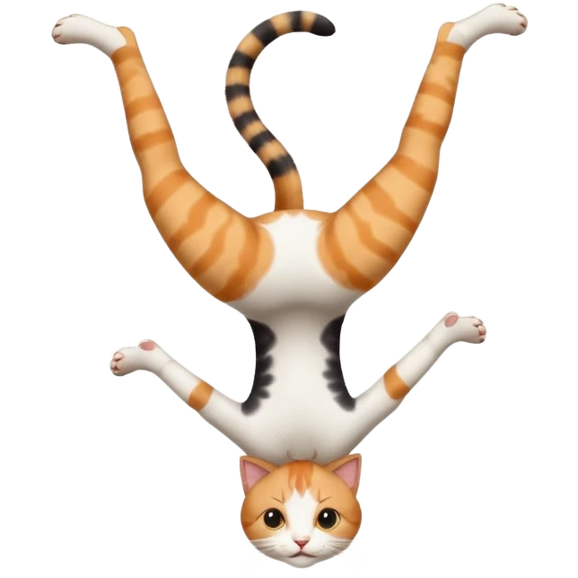 Cat doing handstands  emoji