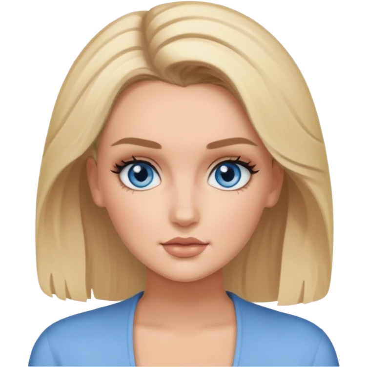 Perrie Edwards blue eyes, blonde hair emoji