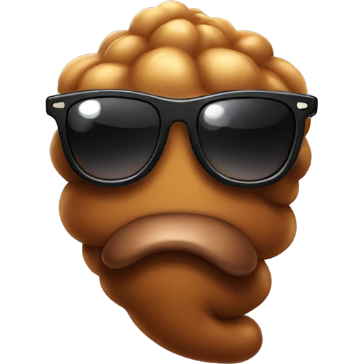 poop wearing sunglasses emoji
