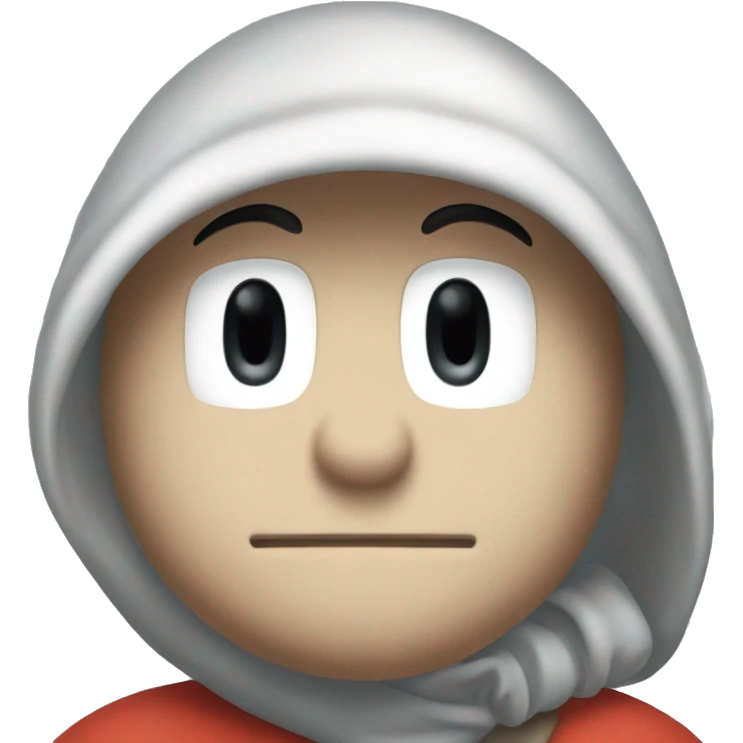 shy guy from mario blushing emoji