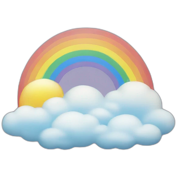 Cœur arc en ciel emoji