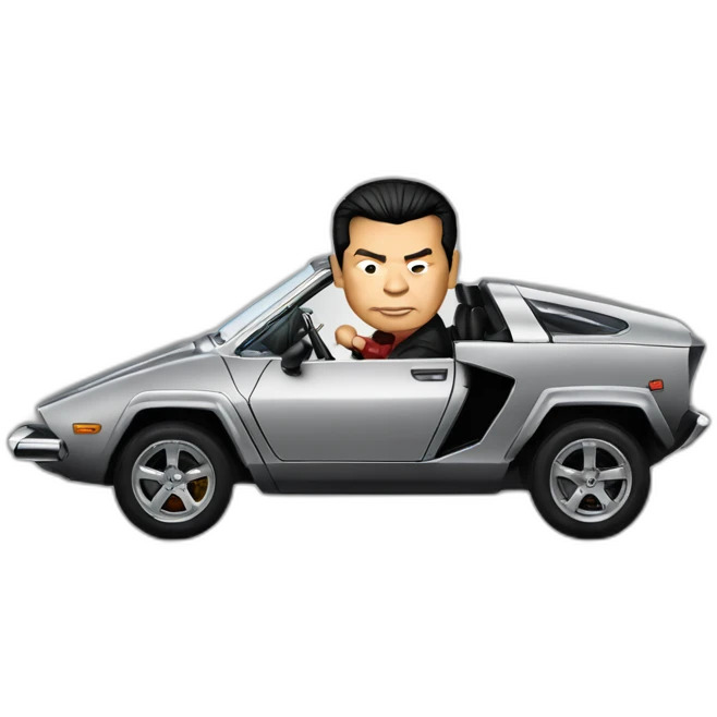RODRIGO Duterte driving Lamborghini emoji
