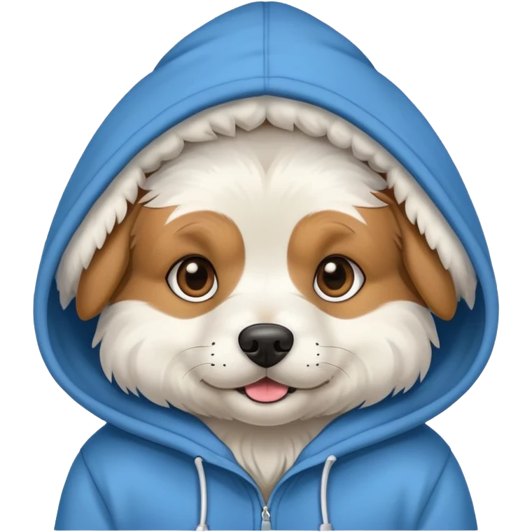 Dog with hoodie  emoji