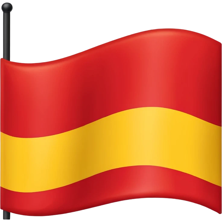 A wawy black and a red rectangle and a yellow circle flag emoji