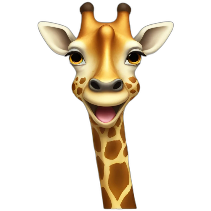 Long Giraffe tongue emoji