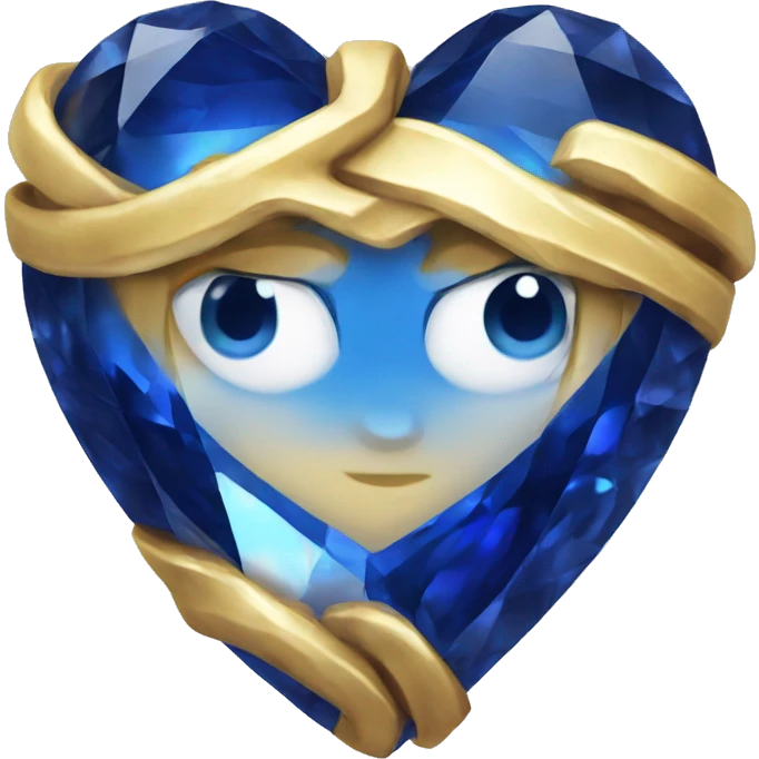 Sapphire heart emoji