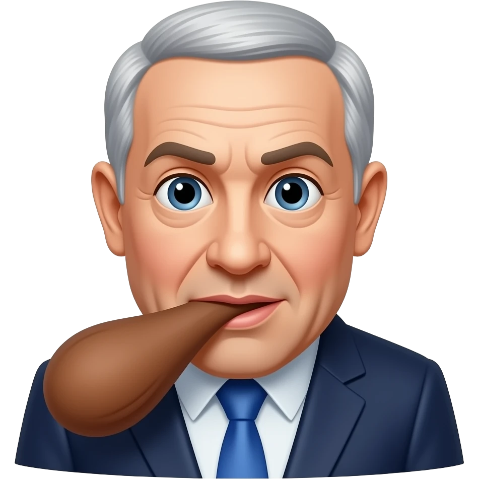 benjamin netanyahu sucking a brown dick emoji