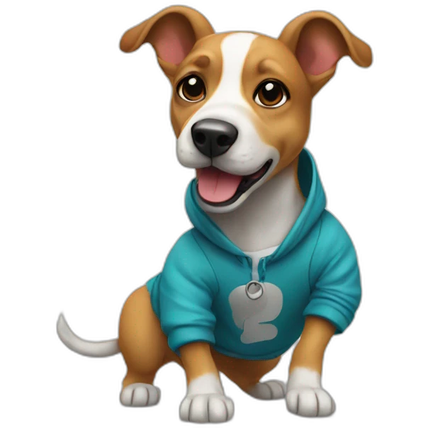 Breakdancer dog emoji