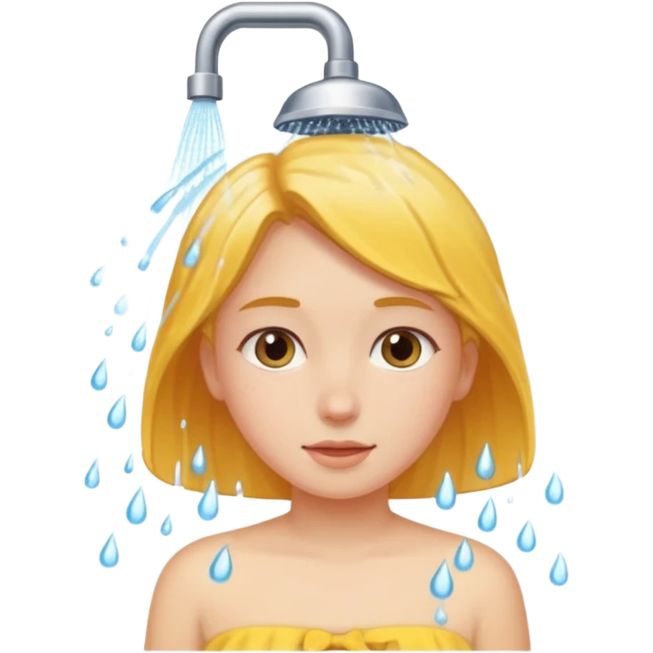 Girl is shower emoji