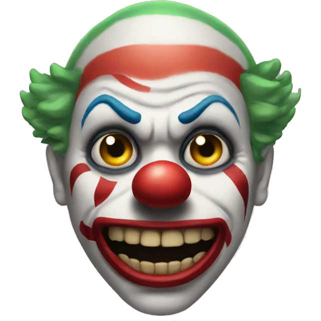 Scary clown emoji