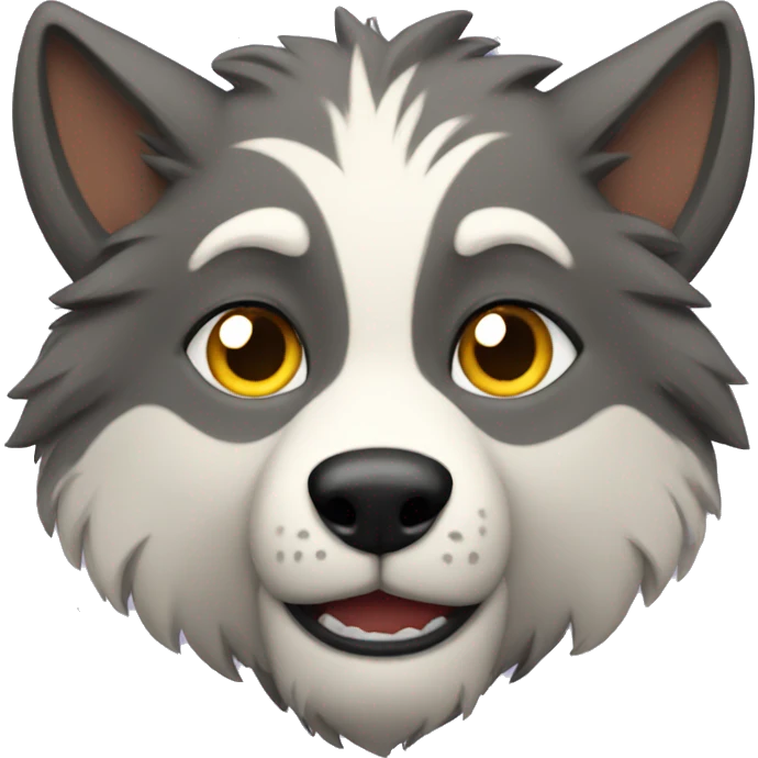 furry wolf emoji