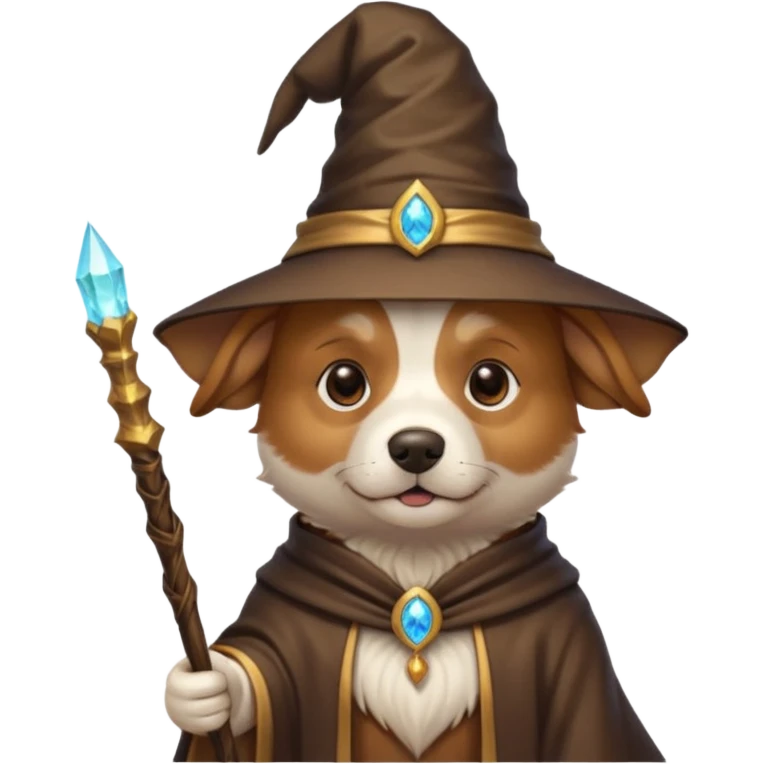 Dog wizard emoji