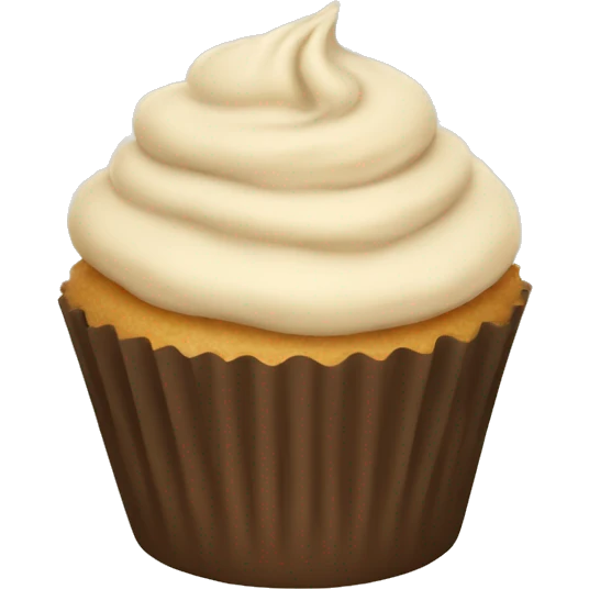 beige cupcake emoji