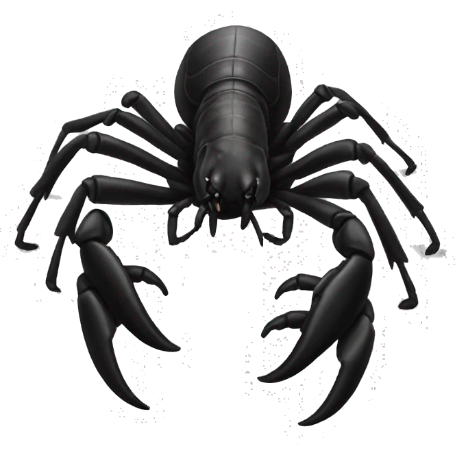 Black scorpion  emoji