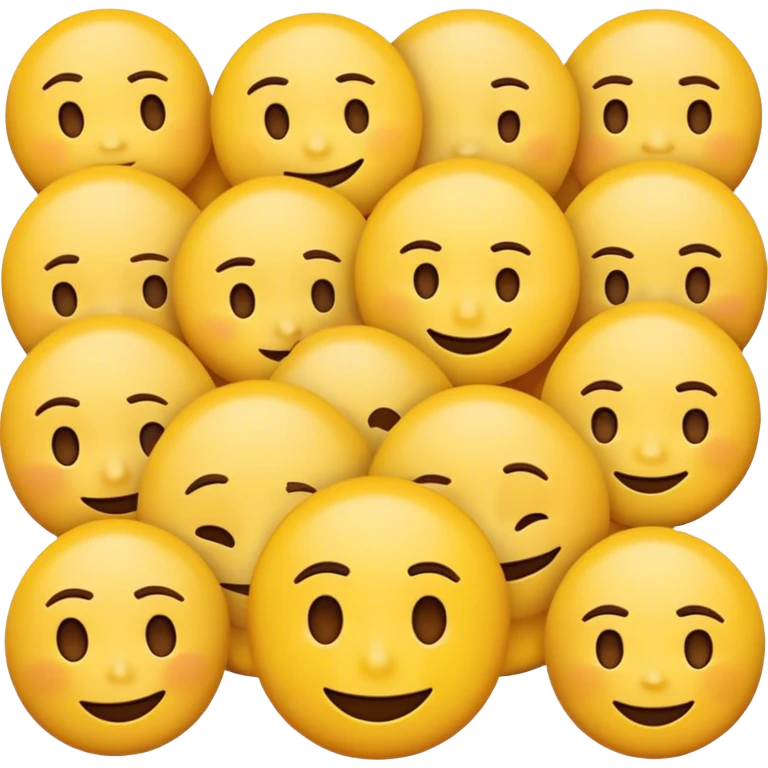 a yellow smile emoji side hugging a frowning emoji emoji