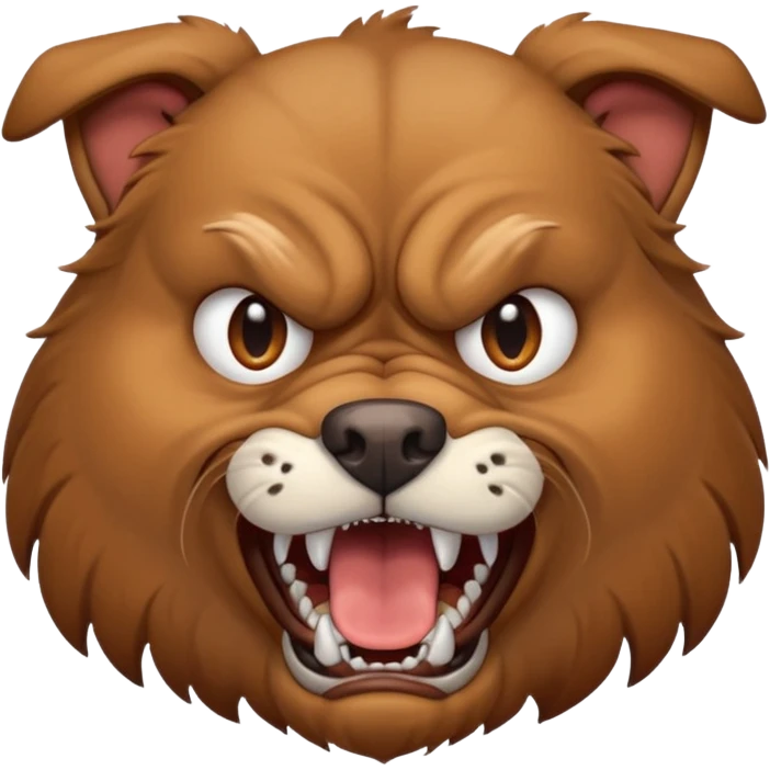 Angry dog emoji
