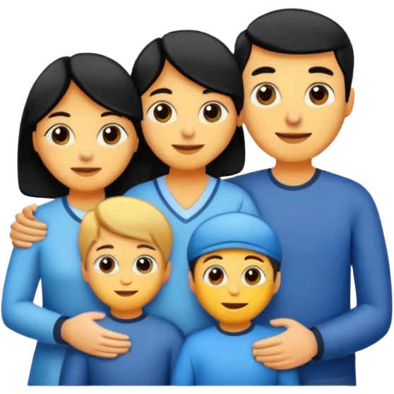 Insert text Good morning Family emoji