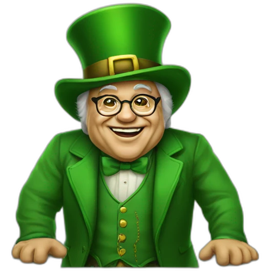 Danny Devito leprechaun emoji