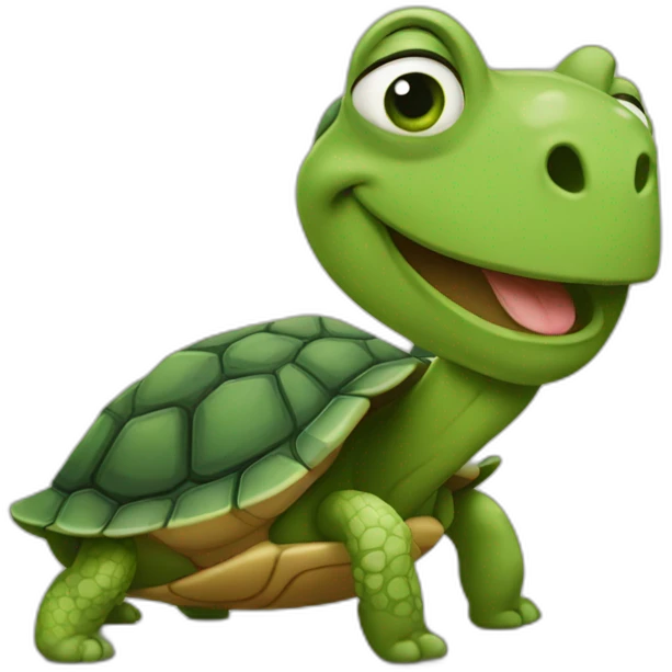 Caca sur tortue emoji