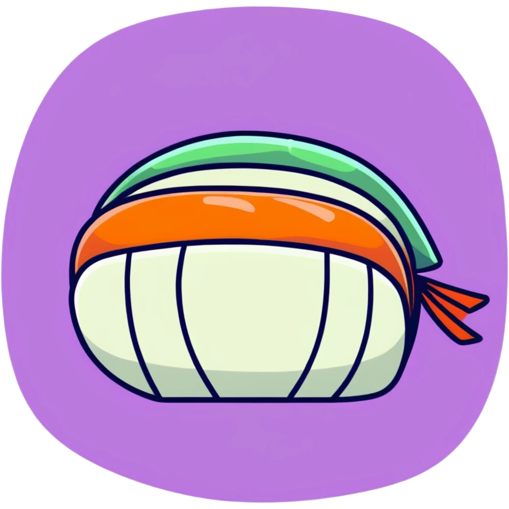 iridescent sushi emoji