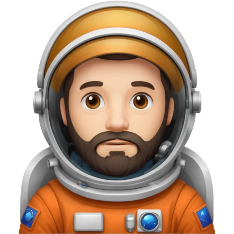 bearded astronout emoji